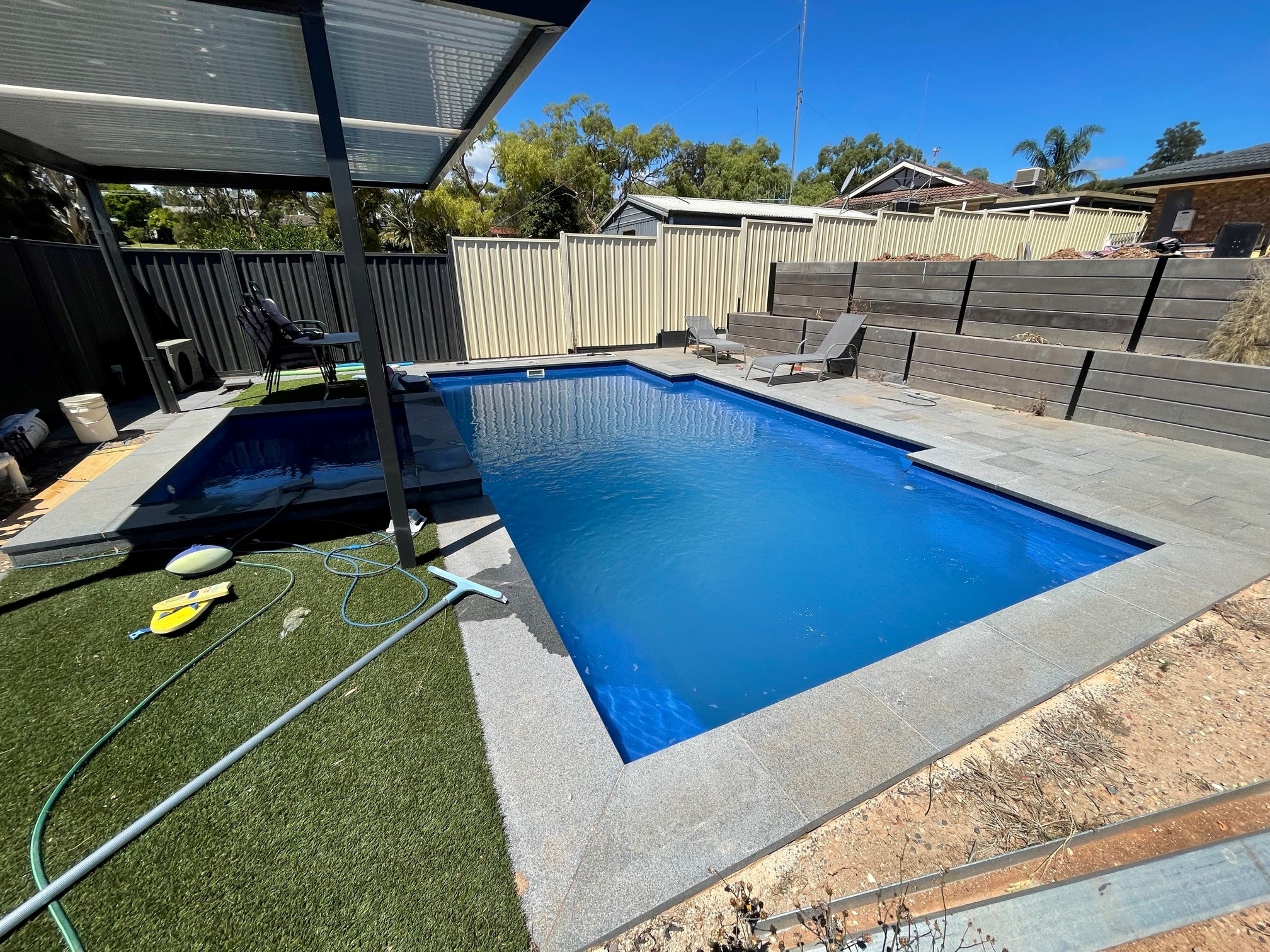 Green Pool Recovery with chemicals 4b After